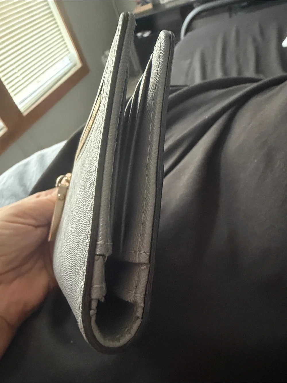 kate spade Two-Tone Light Gray & Gray Wallet